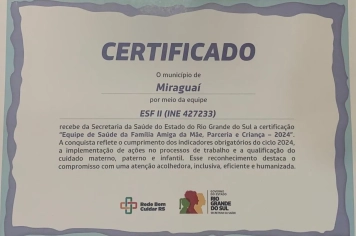 Foto - certificação equipe amiga da mãe, parceria e criança 