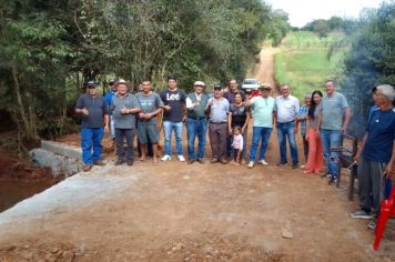 PREFEITURA INAUGURA PONTILHÃO NO LAJEADO GUARAPUAVA.