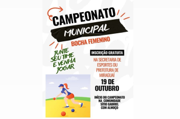 campeonato feminino de bochas 