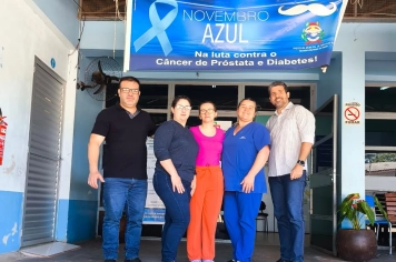 SECRETARIA DE SAÚDE PROMOVE AÇÃO PREVENTIVA ALUSIVA AO NOVEMBRO AZUL