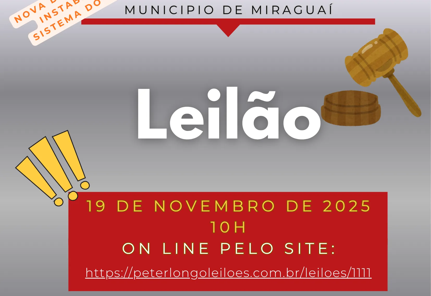 LEILÃO DE BENS MÓVEIS